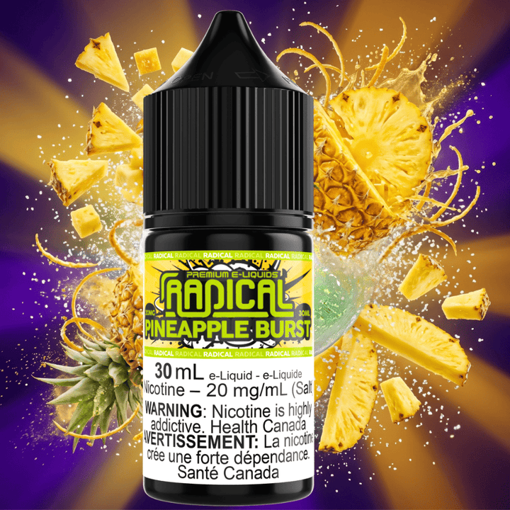 Pineapple Burst Salt Nic by Radical E-liquid Vape Superstore  Saskatchewan Canada
