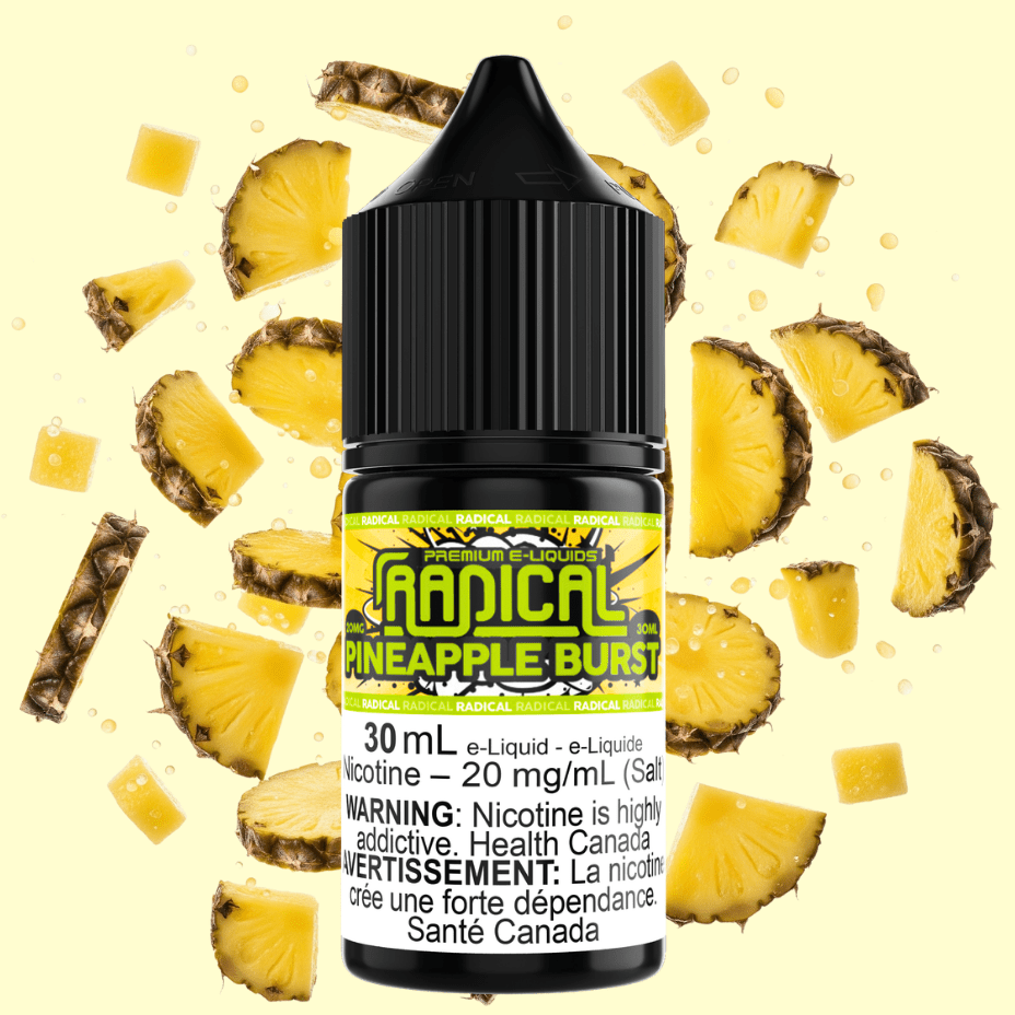 Pineapple Burst Salt Nic by Radical E-liquid Vapexcape Vape and Bong Shop Regina Saskatchewan