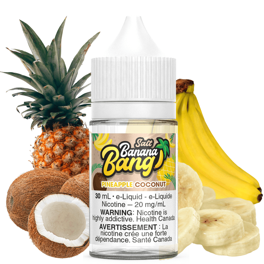 Pineapple Coconut Salt by Banana Bang E-Liquid 30ml / 12mg Vapexcape Vape and Bong Shop Regina Saskatchewan
