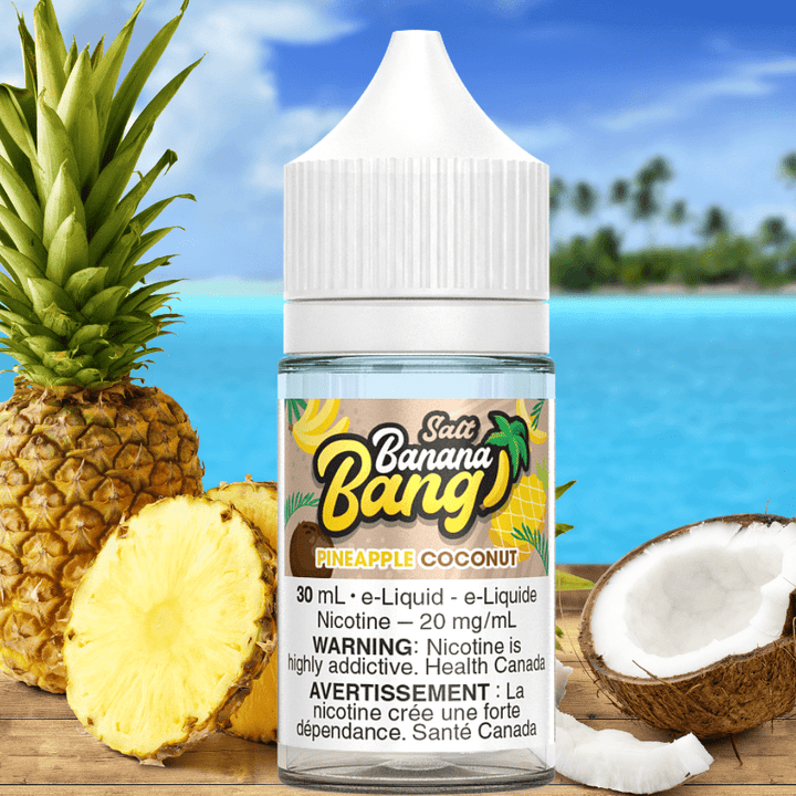 Pineapple Coconut Salt by Banana Bang E-Liquid Vape Superstore  Saskatchewan Canada