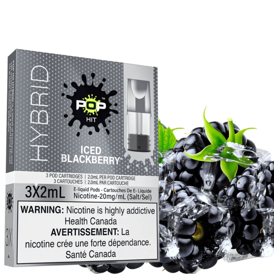 POP Hit Hybrid Pods-Iced Blackberry (S-Compatible) Vapexcape Vape and Bong Shop Regina Saskatchewan