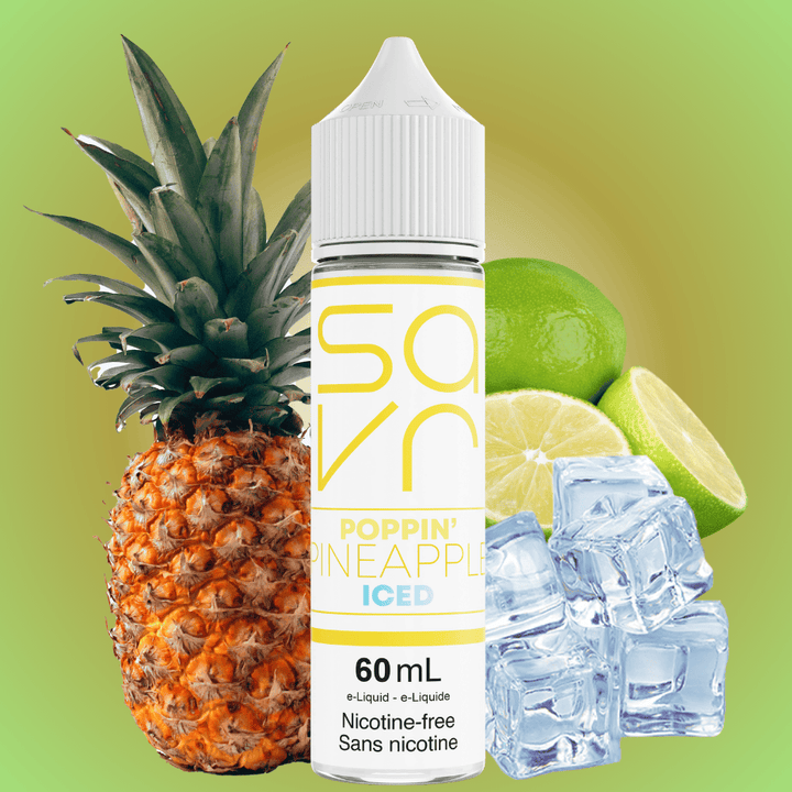 Poppin' Pineapple Ice by Savr E-Liquid 60mL / 3mg Vape Superstore  Saskatchewan Canada