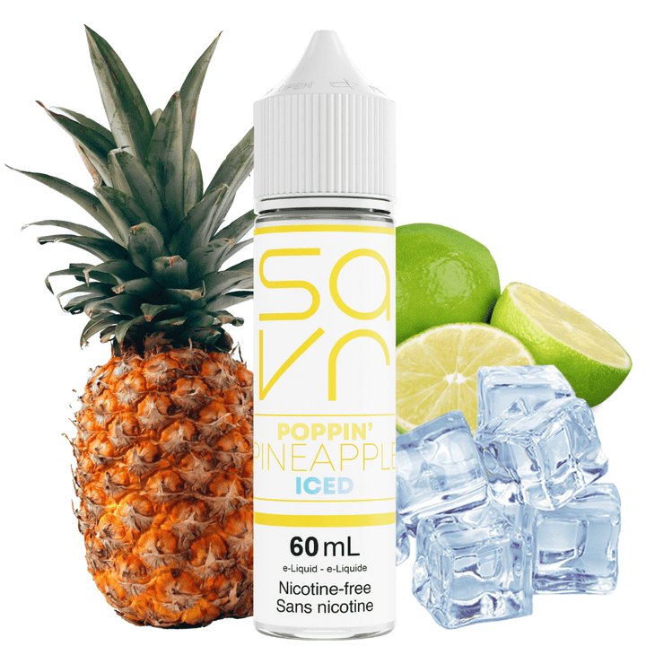 Poppin' Pineapple Ice by Savr E-Liquid 60mL / 3mg Vape Superstore  Saskatchewan Canada