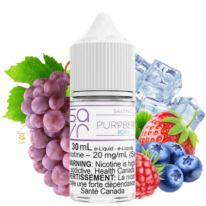 Purpberry Iced Salt by Savr E-Liquid 10mg Vape Superstore  Saskatchewan Canada