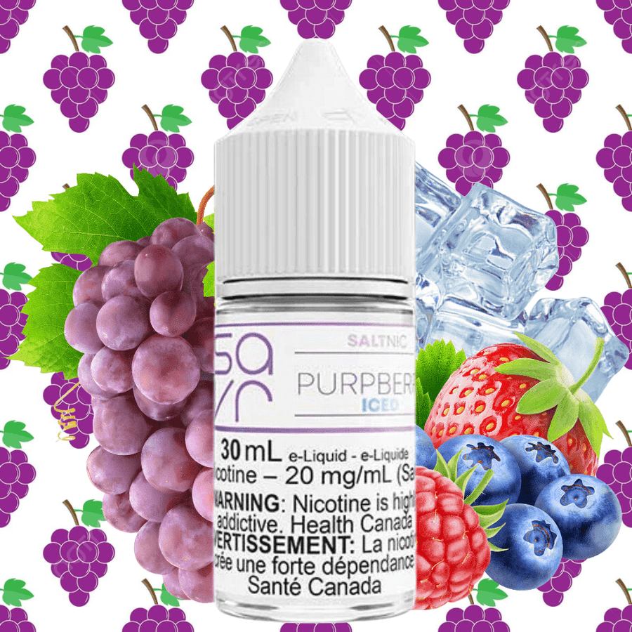 Purpberry Iced Salt by Savr E-Liquid Vape Superstore  Saskatchewan Canada