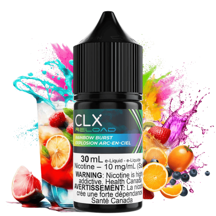 Rainbow Burst Salt by CLX Reload E-Liquid 30ml / 10mg Vape Superstore  Saskatchewan Canada