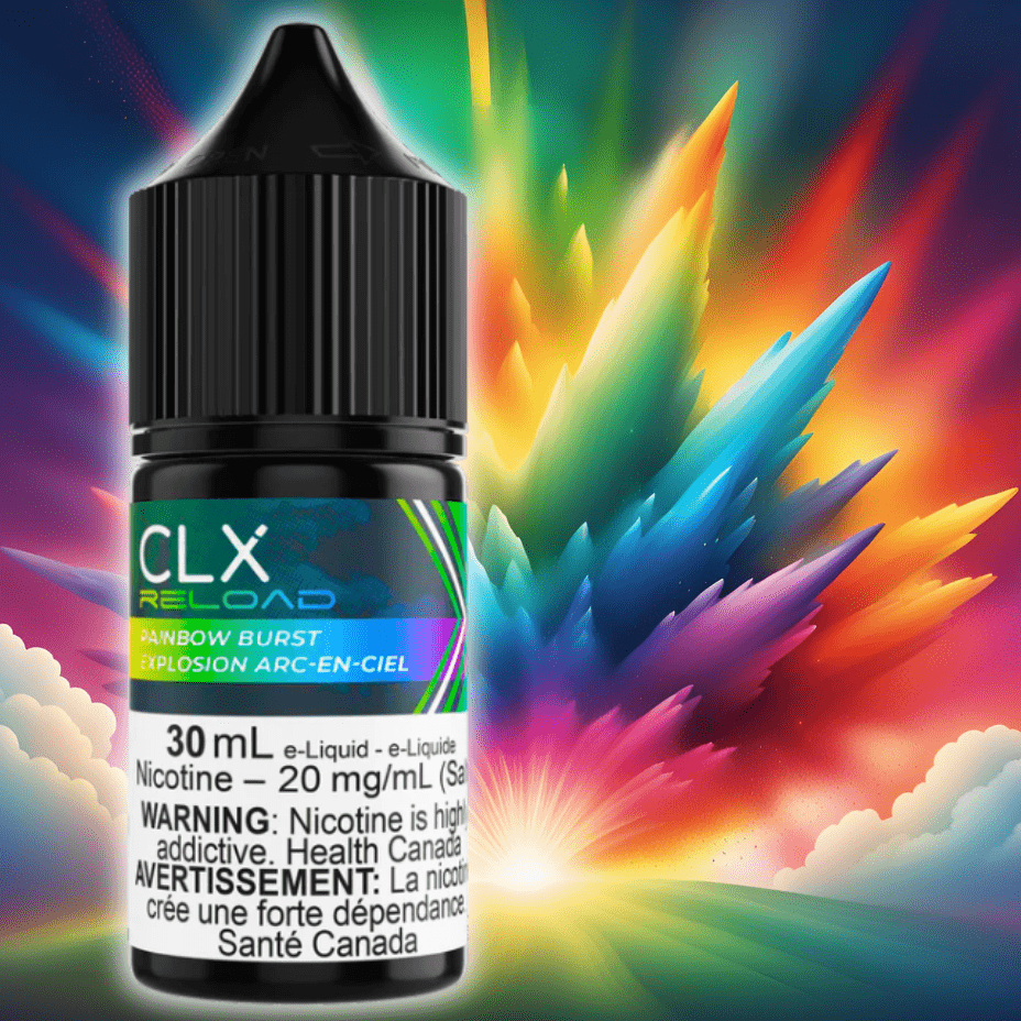 Rainbow Burst Salt by CLX Reload E-Liquid Vape Superstore  Saskatchewan Canada