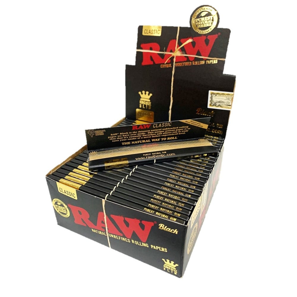 RAW Black King Size Slim Rolling Papers Vape Superstore  Saskatchewan Canada
