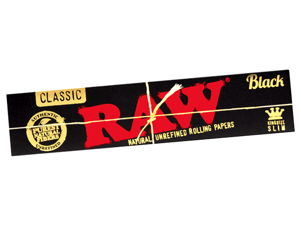RAW Black King Size Slim Rolling Papers Vapexcape Vape and Bong Shop Regina Saskatchewan