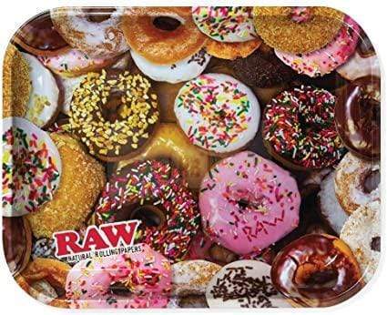 RAW Donut Rolling Tray-Large Large Vapexcape Vape and Bong Shop Regina Saskatchewan