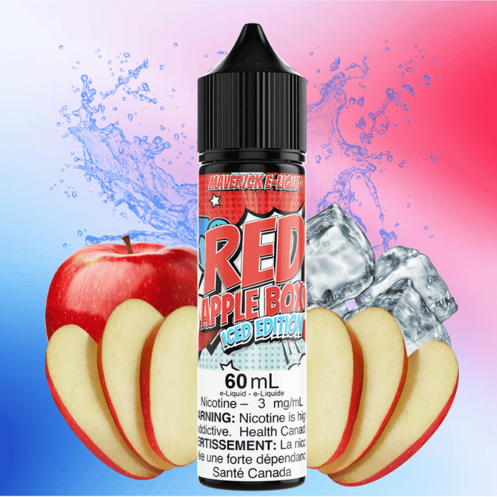 Red Apple Box Iced by Maverick E-Liquid 3mg Vape Superstore  Saskatchewan Canada