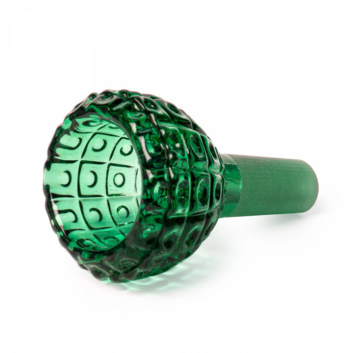 Red Eye Glass 14mm Dot Matrix Carved Bowl Pull-Out 14mm / Green Vape Superstore  Saskatchewan Canada