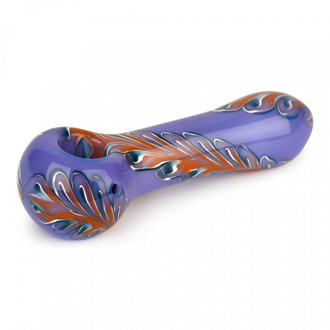 Red Eye Glass Paisley Hand Pipe 4.5" 4.5" / Purple w/orange Vape Superstore  Saskatchewan Canada