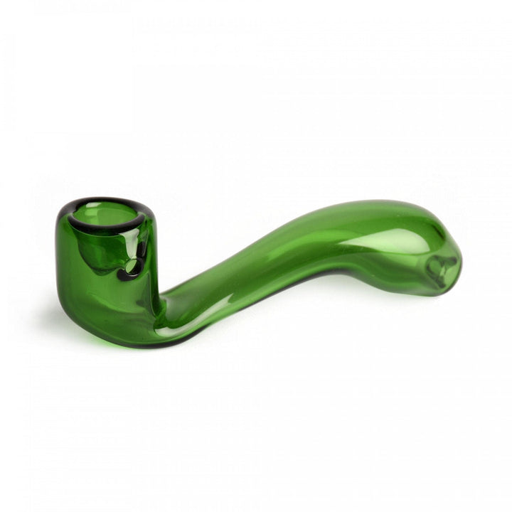 Red Eye Glass Sherlock Hand Pipe 5.5" 5.5" / Jade Green Vapexcape Vape and Bong Shop Regina Saskatchewan