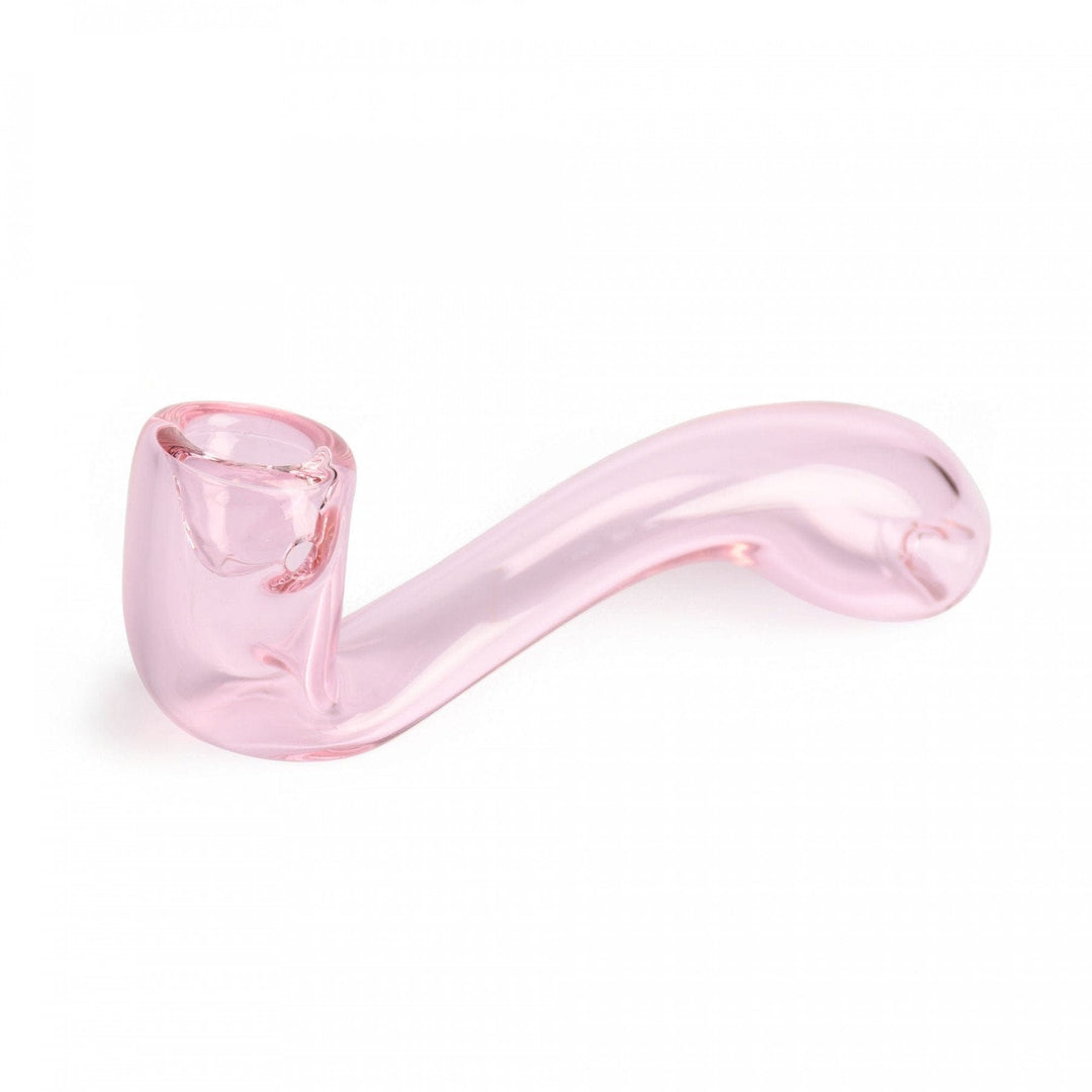 Red Eye Glass Sherlock Hand Pipe 5.5" 5.5" / Pink Vapexcape Vape and Bong Shop Regina Saskatchewan