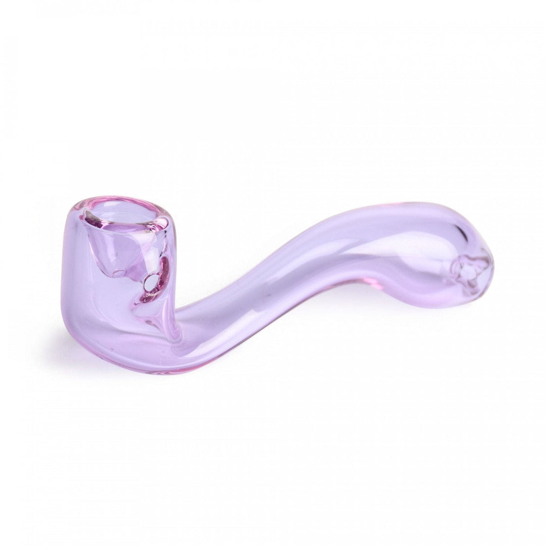 Red Eye Glass Sherlock Hand Pipe 5.5" 5.5" / Purple Vapexcape Vape and Bong Shop Regina Saskatchewan