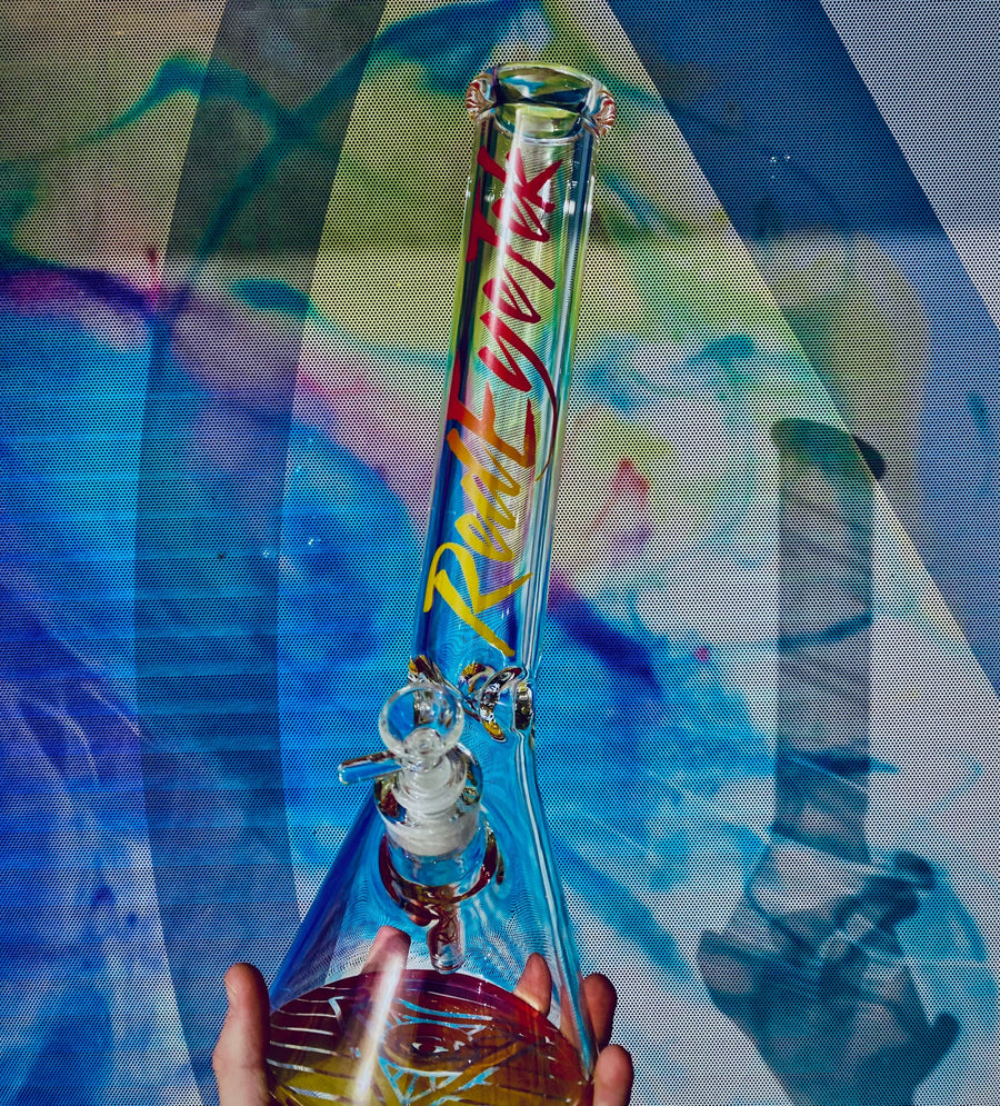 Red Eye Tek 7mm Synth Beaker Bong 15" Vape Superstore  Saskatchewan Canada
