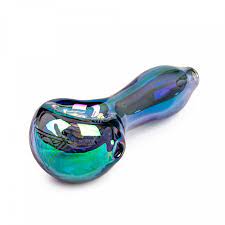Red Eye Tek Metallic Terminator Finish Spoon Hand Pipe-4" 4" / Green Vape Superstore  Saskatchewan Canada