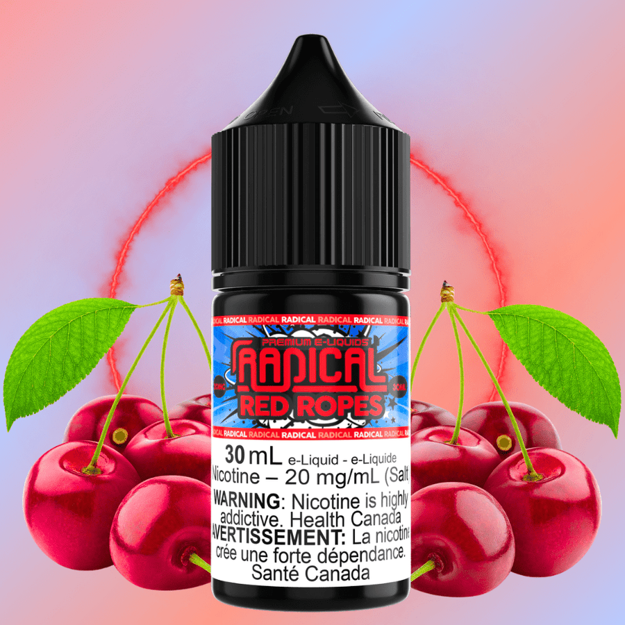 Red Ropes Salt Nic by Radical E-liquid 30mL / 12mg Vapexcape Vape and Bong Shop Regina Saskatchewan