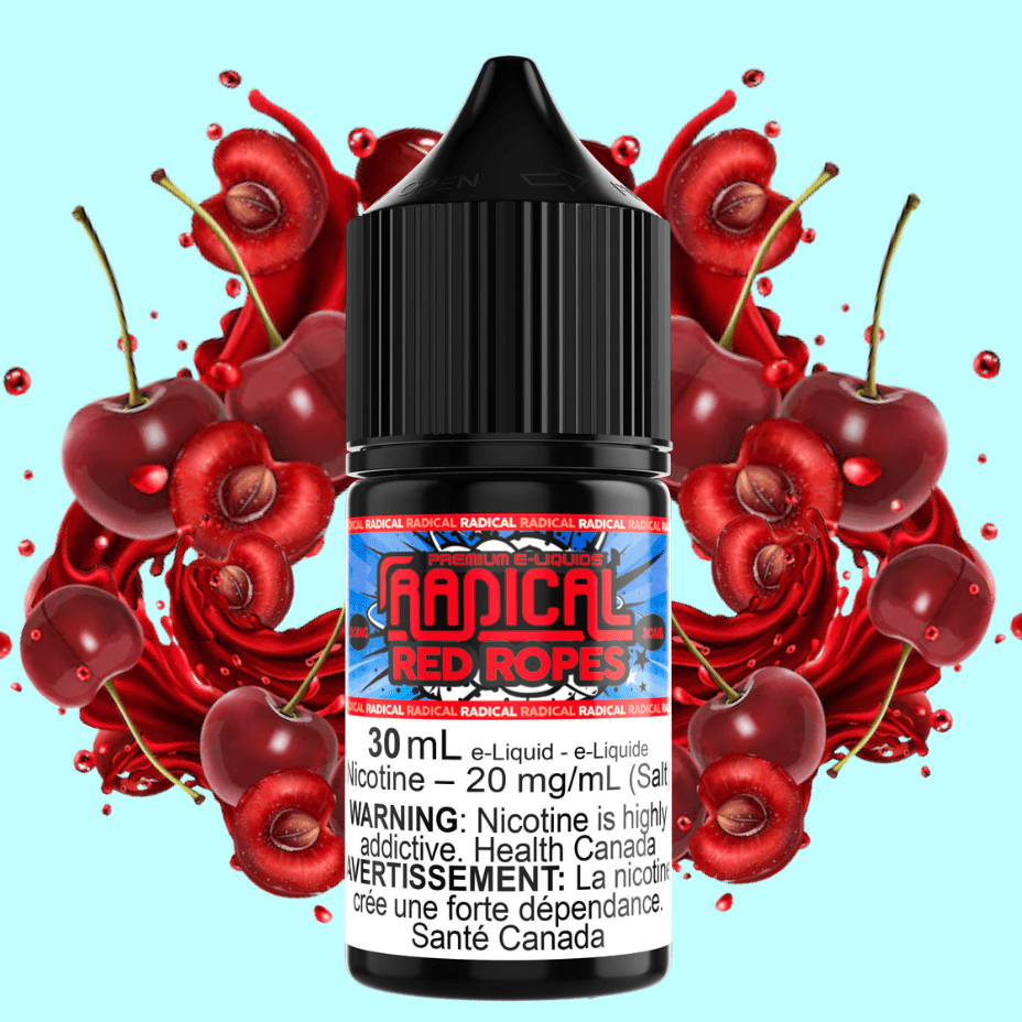 Red Ropes Salt Nic by Radical E-liquid 30mL / 20mg Vapexcape Vape and Bong Shop Regina Saskatchewan