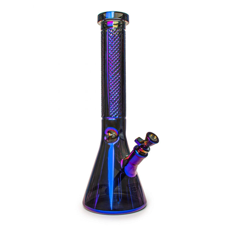 RedEyeTek 15" 7mm Terminator Finish Beaker w/ Facetted Quarter Detailing Blue Vape Superstore  Saskatchewan Canada