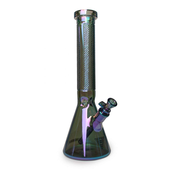 RedEyeTek 15" 7mm Terminator Finish Beaker w/ Facetted Quarter Detailing Green Vape Superstore  Saskatchewan Canada