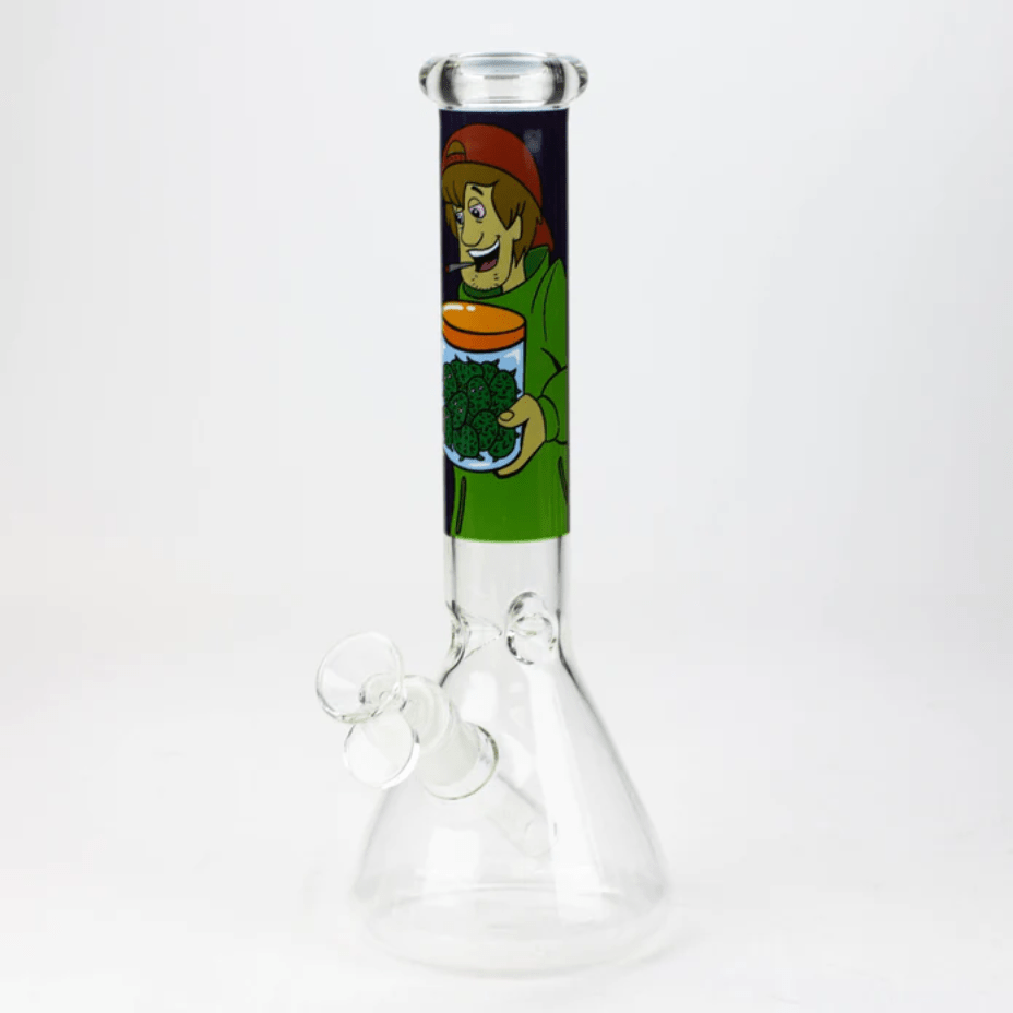 Retro Glass Cartoon Decal Beaker 10" Scooby Vape Superstore  Saskatchewan Canada