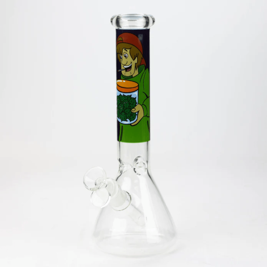 Retro Glass Cartoon Decal Beaker 10" Scooby Vapexcape Vape and Bong Shop Regina Saskatchewan