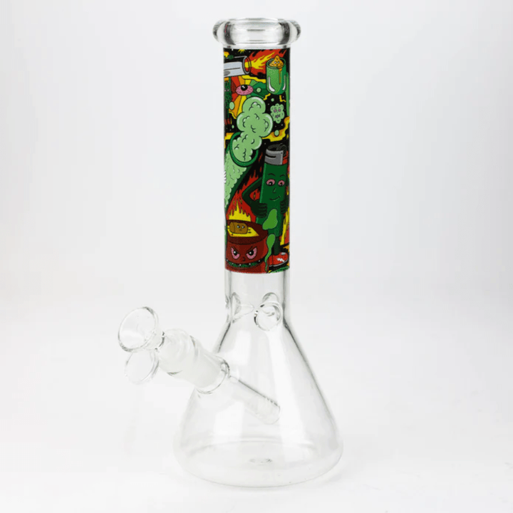 Retro Glass Cartoon Decal Beaker 10" Smoking Combo Vape Superstore  Saskatchewan Canada