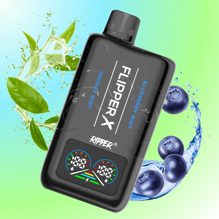Ripper Flipper X 26K Disposable Vape-Double Mint & Blueberry Mint Vape Superstore  Saskatchewan Canada