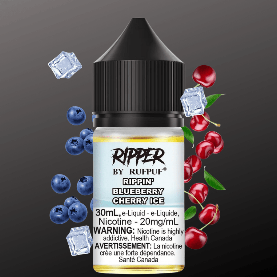 Ripper Rufpuf Salt-Blueberry Cherry Ice 30ml / 10mg Vapexcape Vape and Bong Shop Regina Saskatchewan