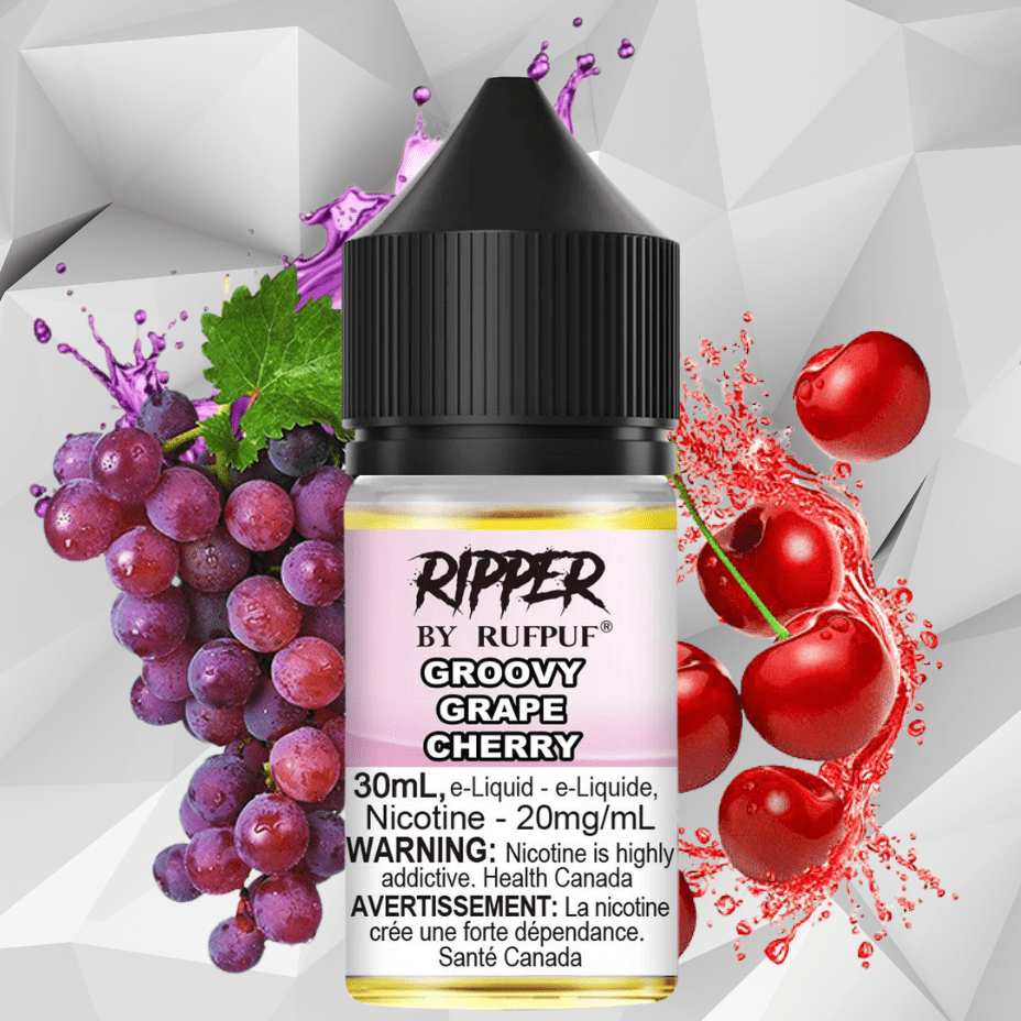 Ripper Rufpuf Salt-Groovy Grape Cherry 30ml / 10mg Vape Superstore  Saskatchewan Canada