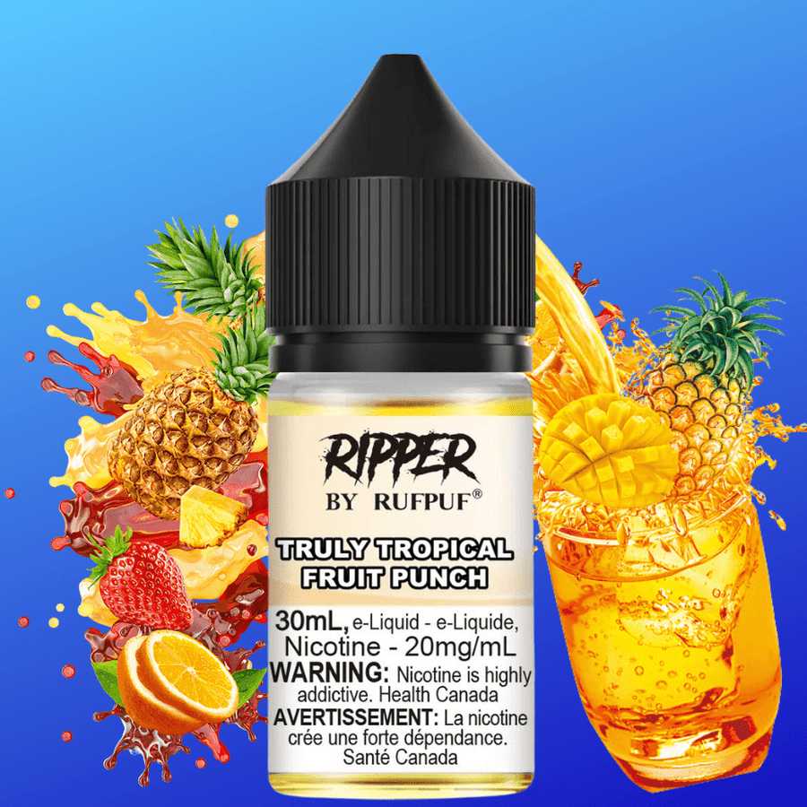 Ripper Rufpuf Salt-Truly Tropical Fruit Punch 30ml / 10mg Vape Superstore  Saskatchewan Canada