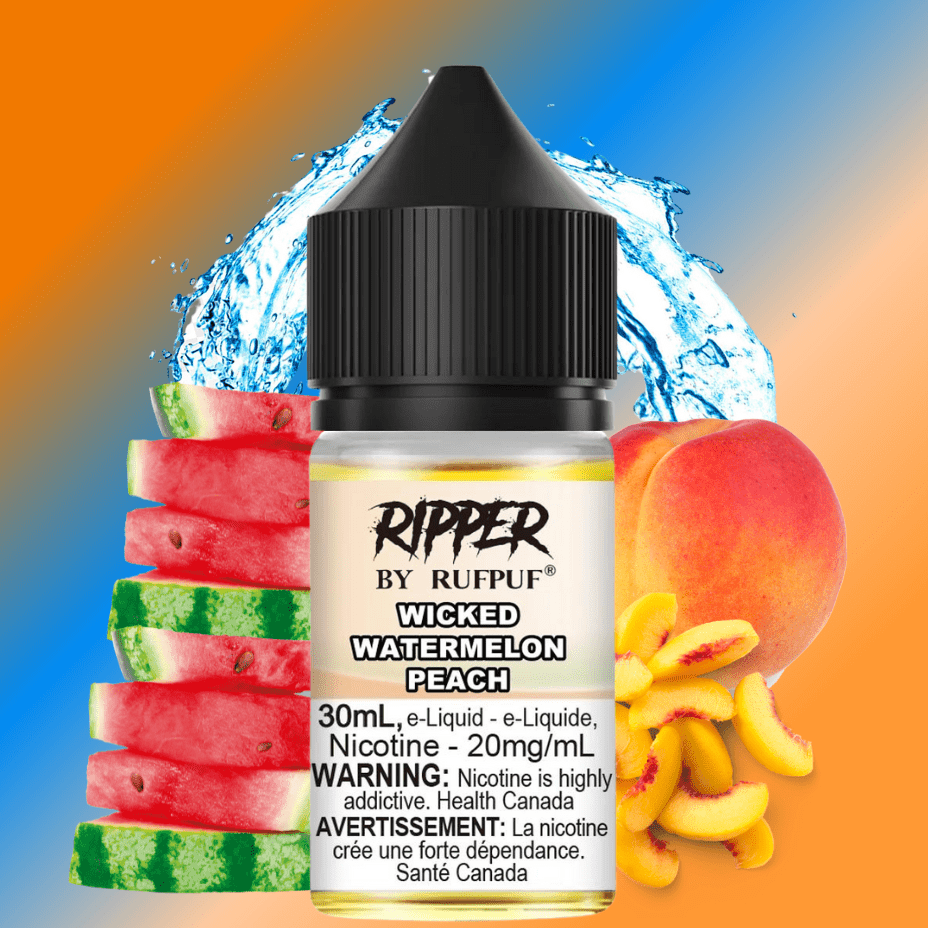 Ripper Rufpuf Salt-Wicked Watermelon Peach 30ml / 10mg Vape Superstore  Saskatchewan Canada