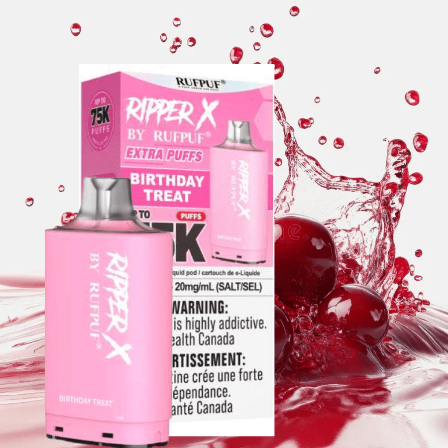 Ripper X 75k Turbo Pod - Birthday Treat Vape Superstore  Saskatchewan Canada