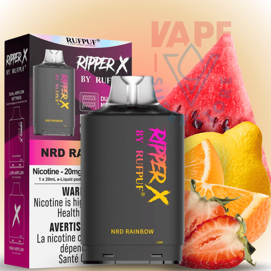 Ripper X 75k Turbo Pod - NRD Rainbow 20mg / 75000 Puffs Vape Superstore  Saskatchewan Canada