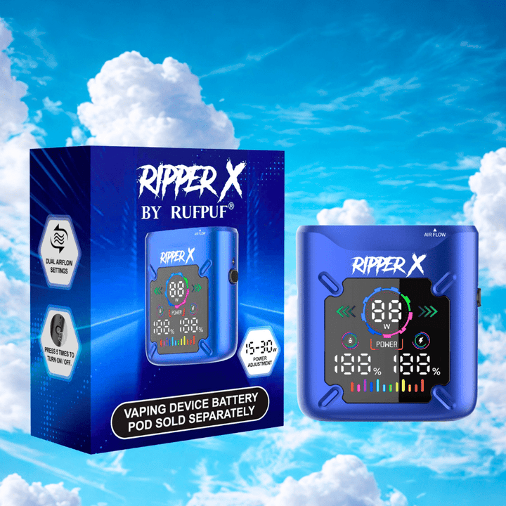 Ripper X Ultra Battery-1000mAh Metallic Dark Blue Vapexcape Vape and Bong Shop Regina Saskatchewan
