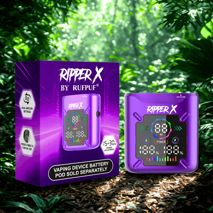 Ripper X Ultra Battery-1000mAh Metallic Purple Vapexcape Vape and Bong Shop Regina Saskatchewan