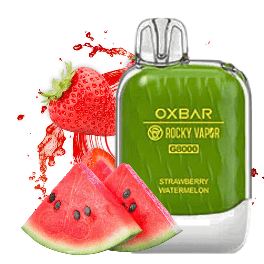 Rocky Vapor Oxbox G8000 Disposable Vape-Strawberry Watermelon 8000 Puffs / 20mg Vapexcape Vape and Bong Shop Regina Saskatchewan