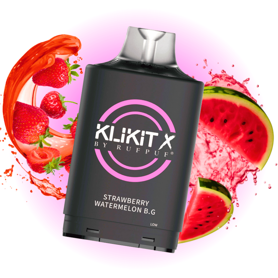 RufPuf Klikit X 35K Turbo Pod-Strawberry Watermelon B.G Vape Superstore  Saskatchewan Canada