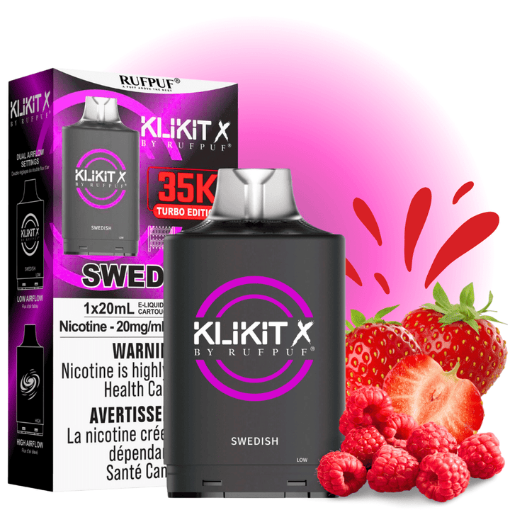 RufPuf Klikit X 35K Turbo Pod-Swedish Vape Superstore  Saskatchewan Canada