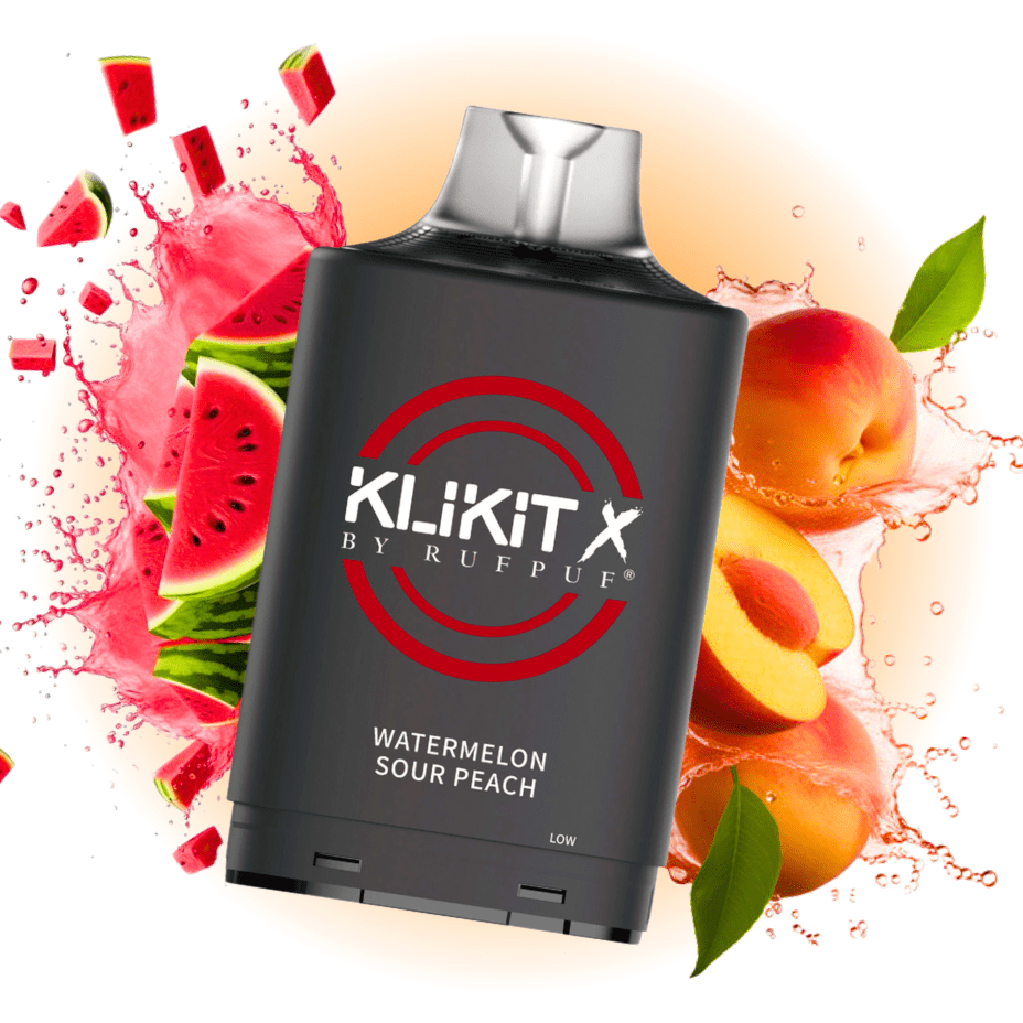 RufPuf Klikit X 35K Turbo Pod-Watermelon Sour Peach Vape Superstore  Saskatchewan Canada
