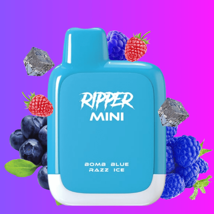 Rufpuf Ripper Mini Disposable Vape-1100 1000 puffs / Bomb Blue Razz Ice Vape Superstore  Saskatchewan Canada