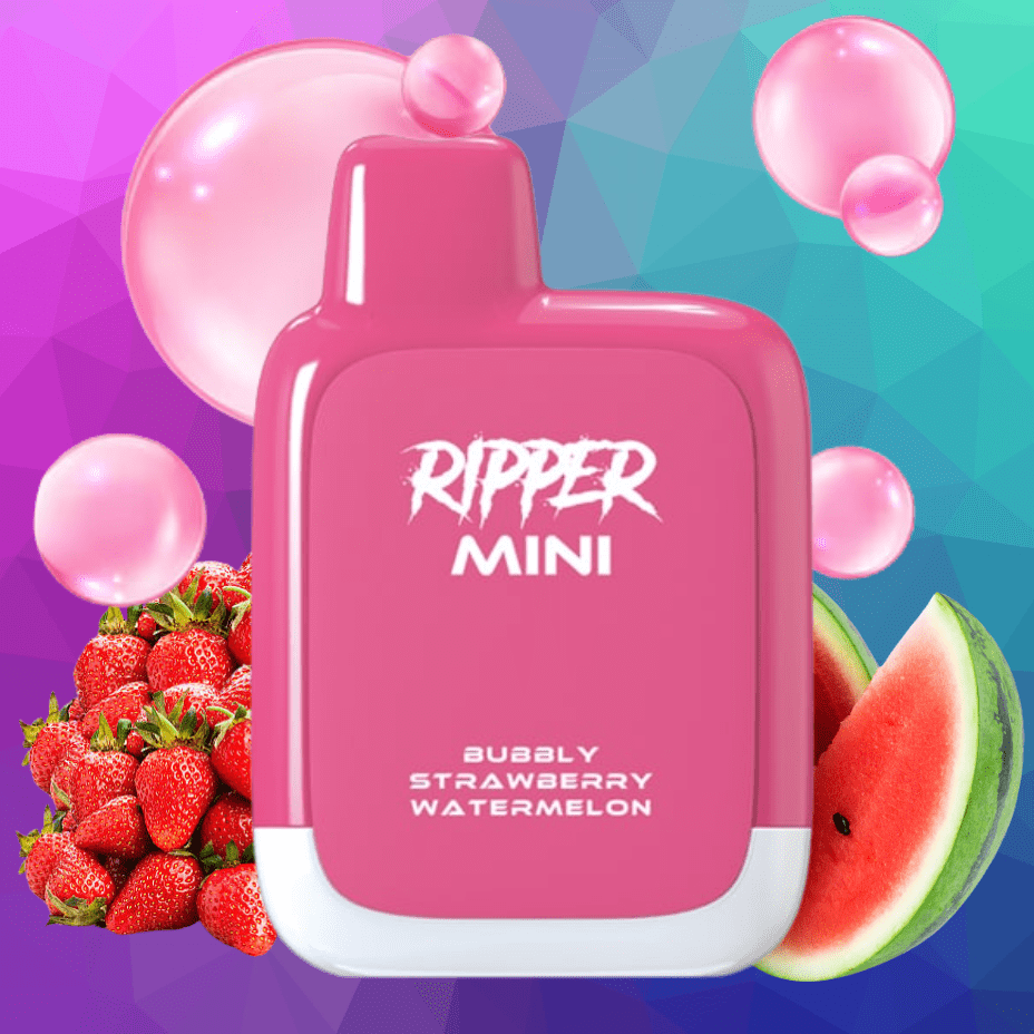 Rufpuf Ripper Mini Disposable Vape-1100 1000 puffs / Bubbly Strawberry Watermelon Vape Superstore  Saskatchewan Canada