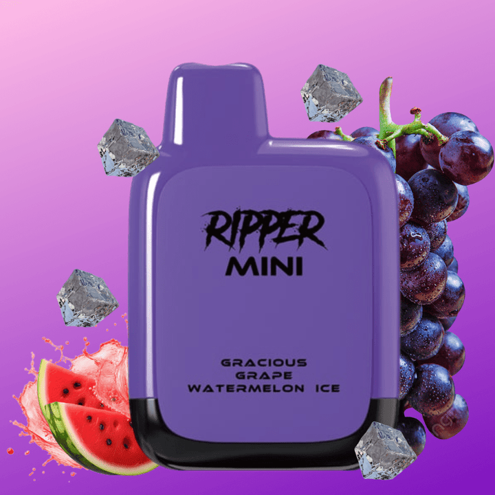 Rufpuf Ripper Mini Disposable Vape-1100 1000 puffs / Grape Watermelon Ice Vapexcape Vape and Bong Shop Regina Saskatchewan