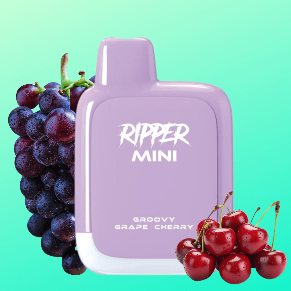 Rufpuf Ripper Mini Disposable Vape-1100 1000 puffs / Groovy Grape Cherry Vapexcape Vape and Bong Shop Regina Saskatchewan