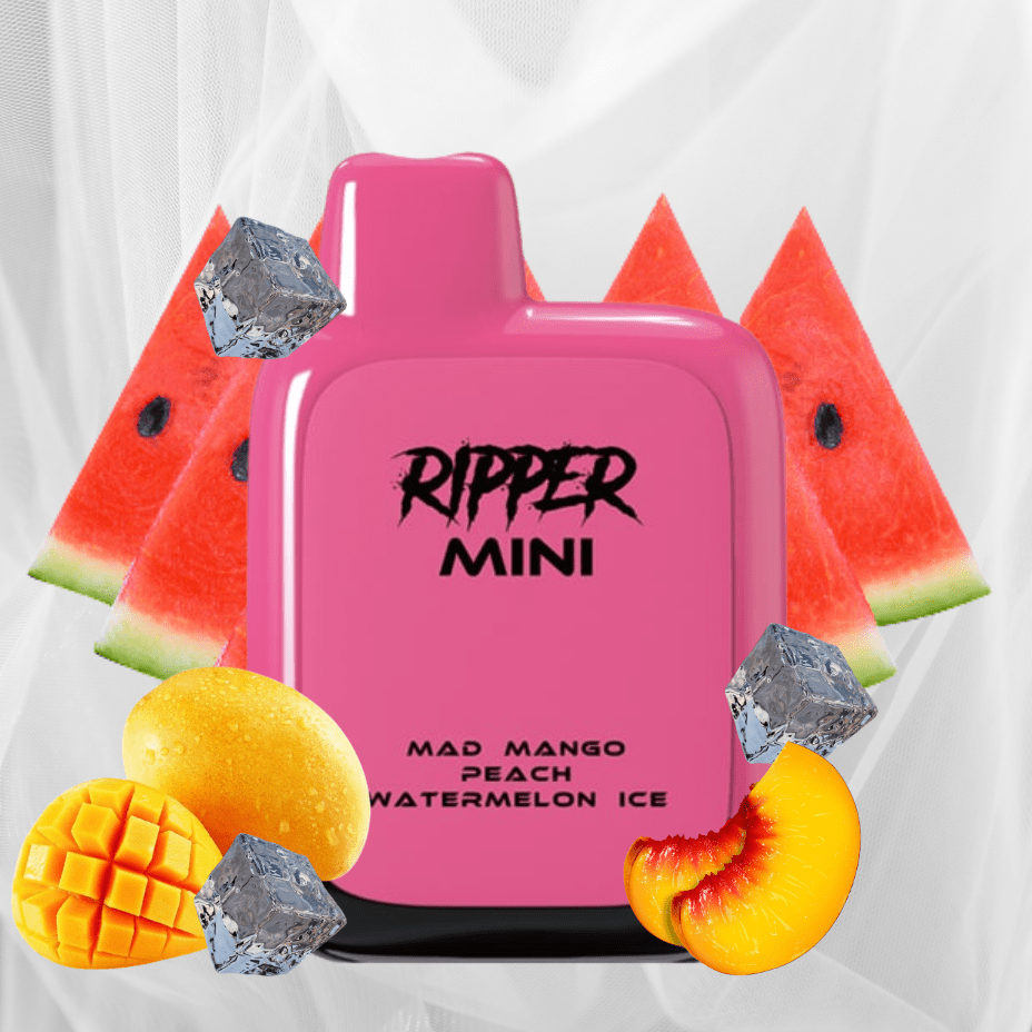 Rufpuf Ripper Mini Disposable Vape-1100 1000 puffs / Mad Mango Peach Watermelon Ice Vapexcape Vape and Bong Shop Regina Saskatchewan