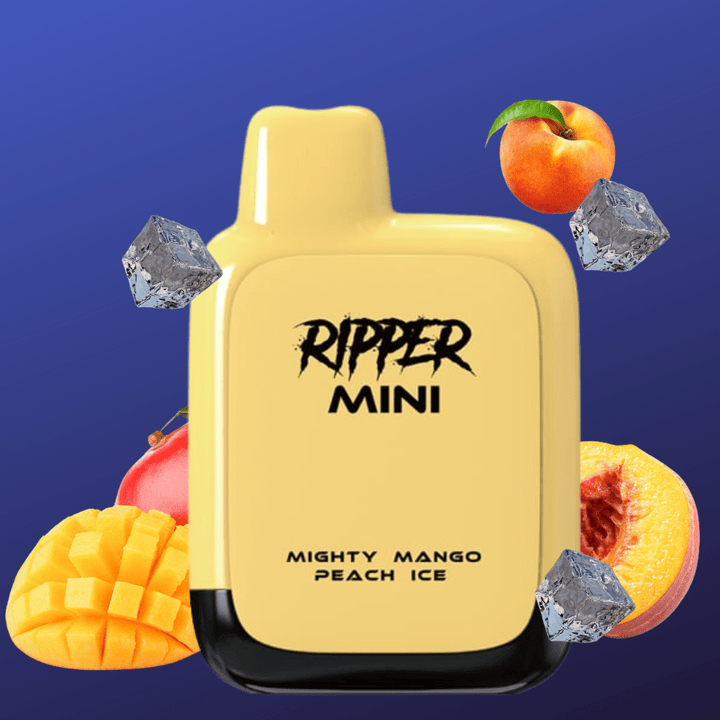 Rufpuf Ripper Mini Disposable Vape-1100 1000 puffs / Mighty Mango Peach Ice Vapexcape Vape and Bong Shop Regina Saskatchewan