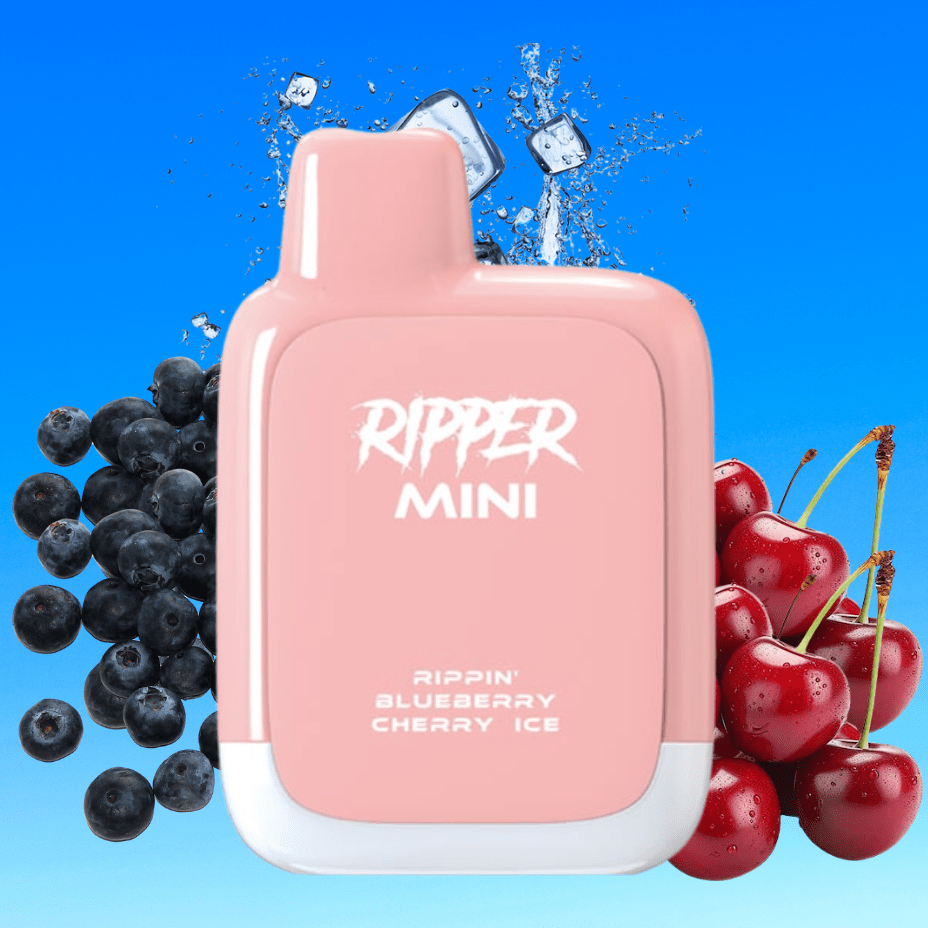 Rufpuf Ripper Mini Disposable Vape-1100 1000 puffs / Rippin Blueberry Cherry Ice Vapexcape Vape and Bong Shop Regina Saskatchewan