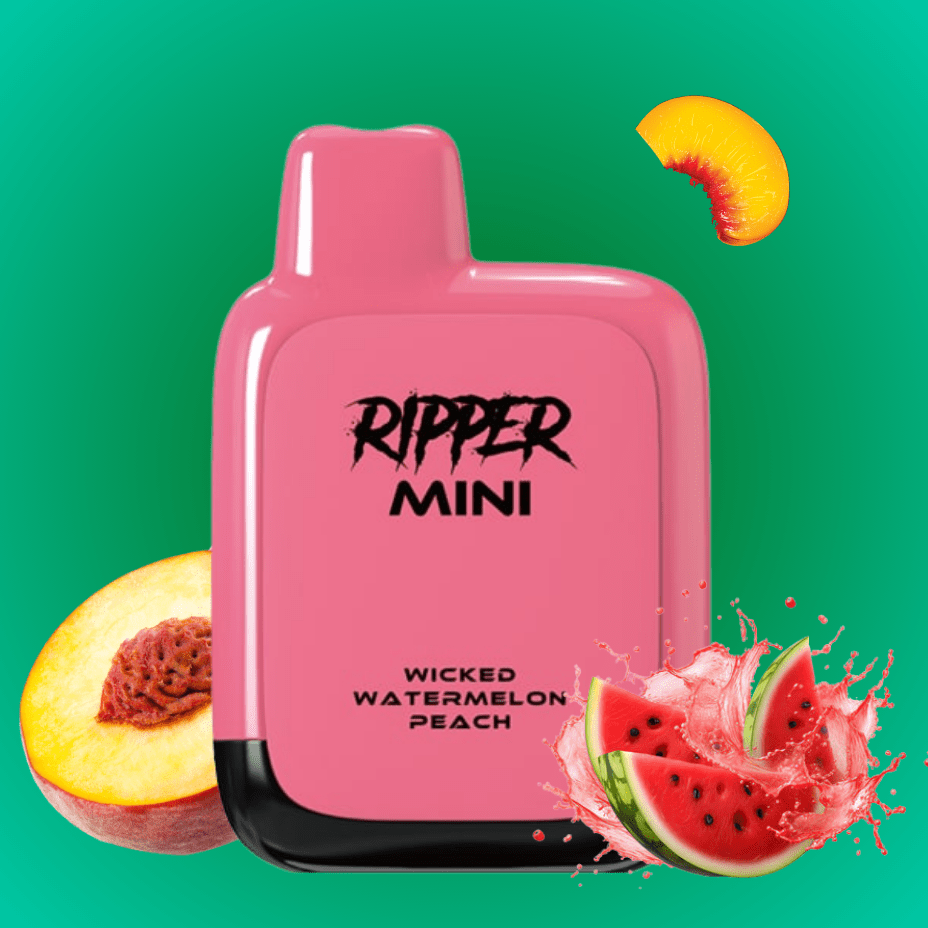 Rufpuf Ripper Mini Disposable Vape-1100 1000 puffs / Wicked Watermlon Peach Vape Superstore  Saskatchewan Canada